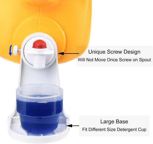 Laundry Detergent Cup Holder, Fabric Softener Drip Catcher, Pack of 2, Keep Laundry Floor Clean and Organized