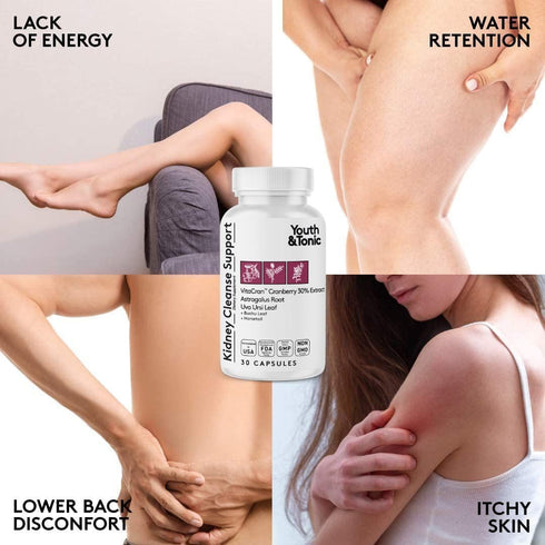 Youth & Tonic 15 Day Colon & Kidney Cleanse – Detox Pills for Bloating, Gut, Bladder, Urinary Tract & Kidney Support
