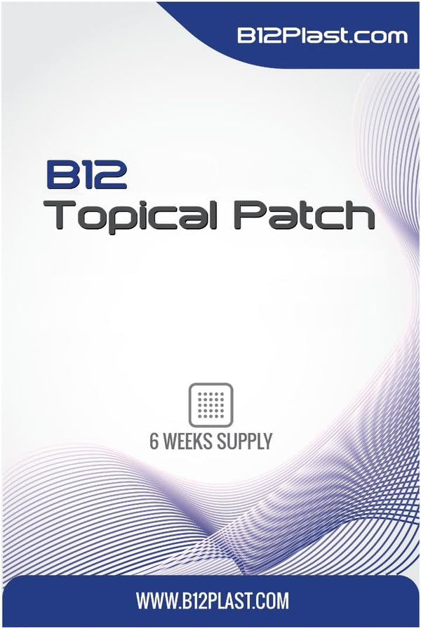 B12 Multi Topical Patches - Latex, Lactose, Gluten, and Sugar-Free - 6 Weeks Supply