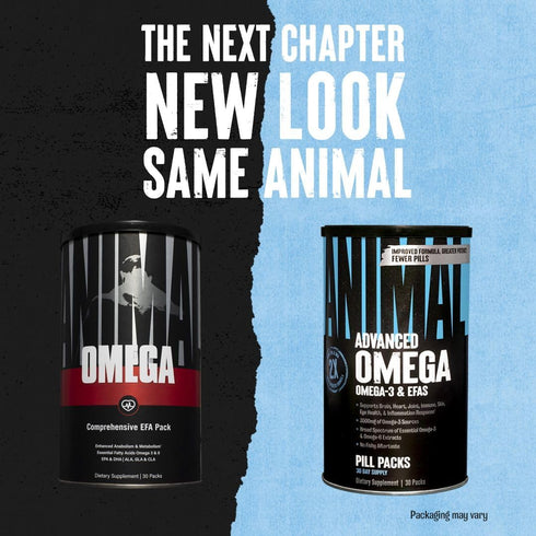 Animal Advanced Omega Essential Fatty Acids - High Potency 3500mg Omega 3 & Omega 6 Supplement with EPA, DHA, ALA, CLA,