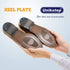 Unikstep 6 Pairs Shoe Heel Plate Tap, Replacement Kit for Worn Shoe Heel Side Repair Rubber Patch