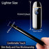 Electric Lighter, Smart Mini USB Rechargeable Lighter, Touch Ignition Windproof Flameless Lighter for Gifts (Red)