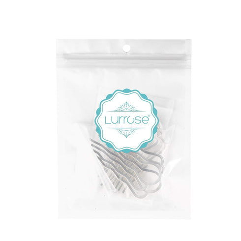 Metal Hair Clips 6pcs, 4 Teeth Hair Combs, DIY Hairpins Updo Accessory for Women - Wedding Hair Clip