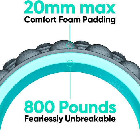 FitBeast Back Stretcher, Back Cracker & Roller, Back Pain Relief Product, Yoga Wheel, Foam Roller for Back Stretching &