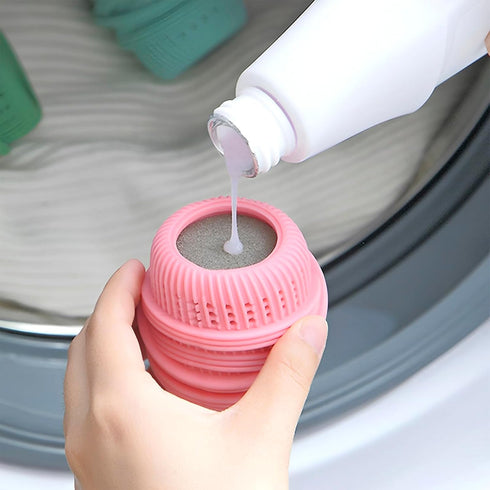 LUCKQUE 6Pcs Room(6pcs) Washing Machine Laundry Ball Fabric Softener Dispenser Balls for Washing Machine TPE Household