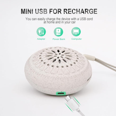 Ryistc Travel Sized Portable Mini Diffuser for Essential Oils Multifunction Waterless No Sound Mini Aromatherapy