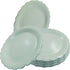 Rierdge 50 Pieces Green Paper Plates 7 Inch Disposable Dinner Plates - Elegant