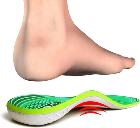 220lbs+ High Arch Support Insert, Orthotic Insole for Plantar Fasciitis Relief, Flat Feet Comfort, Size 8, 270MM