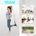 Foot and Calf Stretcher Stretching Strap for Plantar Fasciitis, Heel Spurs, Achilles Tendonitis, Yoga Strap - Blue