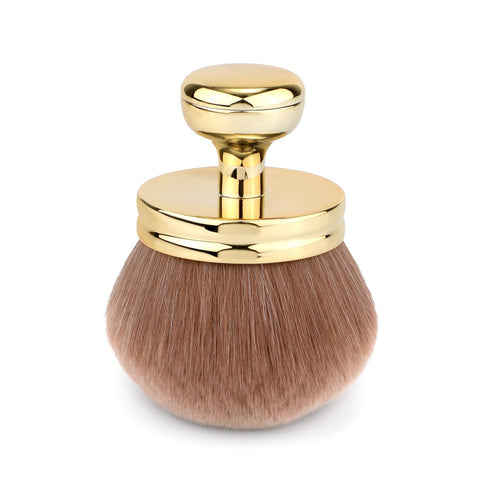 Large Oval Self Tanning Brush, Body Makeup Tan Brush with Wide Head, Sunscreen Applicator for Legs Arms Face Body (Gold)