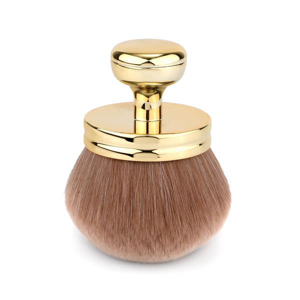 Large Oval Self Tanning Brush, Body Makeup Tan Brush with Wide Head, Sunscreen Applicator for Legs Arms Face Body (Gold)