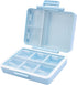 Wopanxye Travel Pill Organizer, 9 Compartments Portable Medicine Storage Box, BPA-Free, Double Lock,