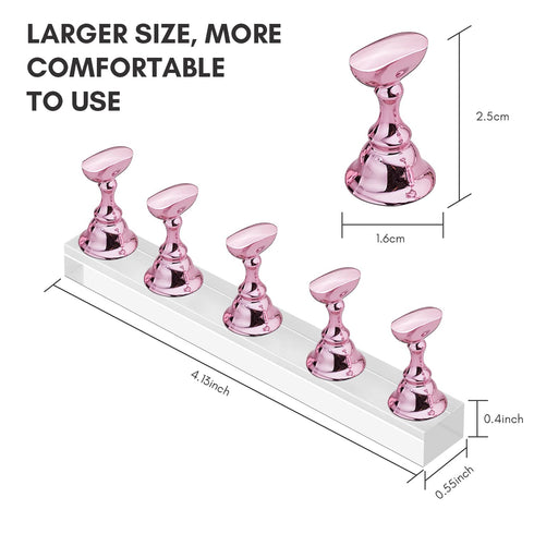 Makartt Nail Stand for Nail Art Display - Practice Holder for Painting Nails with 1M Double-sided Tape