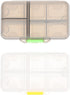 SOPOTUTU Portable Medicine Organizer Box 2pcs, 9-Compartment Weekly Pill Container, Large Capacity Travel