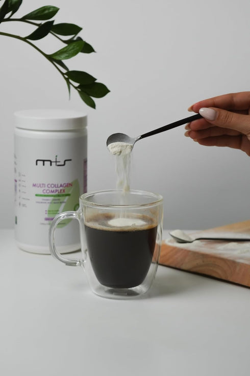 M+S Multi Collagen Complex – Hydrolyzed Collagen Peptides, Types I, II, III for Skin, Hair, Nails, Joints with Vitamin