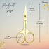 Professional Grooming Scissors, Small Curved Stainless Steel Eyebrow Scissors for Women, Manicure & Beauty