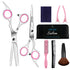 Sirabe 9 PCS Professional Hair Cutting Scissors Kit, Thinning Shears Set for Men, Women, Kids, Adults, Pets