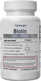 Superior Labs Natural Biotin Non-GMO Supplement for Hair, Nails, Skin, and Energy, 5000 mcg, 120 Vegetable Caps