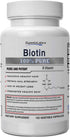 Superior Labs Natural Biotin Non-GMO Supplement for Hair, Nails, Skin, and Energy, 5000 mcg, 120 Vegetable Caps
