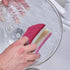 Non-Scratch Heavy Duty Dual Sided Kitchen Scrubber Sponge, 12 Sponges, Red/Pink