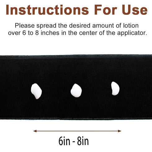 Tanning Back Lotion Applicators - Easy Apply Lotion to Back, Non-Absorbent Band, Works with Self Tanning Mitt