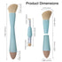 Multi-Tasker 4-in-1 Makeup Brush - Vegan & Travel-Friendly All-in-One Beauty Tool for On-the-Go Glam