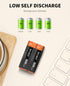 Kruta AA Rechargeable Batteries, 12 Pack, NiMH Double A 1.2V 800mAh for Outdoor Solar Garden Lights