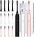 MSETGRD 3 Pack Electric Toothbrush with 6 Modes, Rechargeable Toothbrushes with 12 Brush