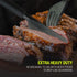 3X Heavy Duty Plastic Knives Individually Wrapped, 100 Pack Black Disposable Plastic Knives Bulk, Perfect for Catering