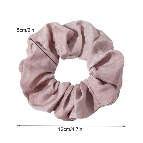 Silk Satin Scrunchies for Women, Big Scrunchy Ponytail Holder, No Crease Hair Bands, Soft Elastic Hair Ties for Vsco