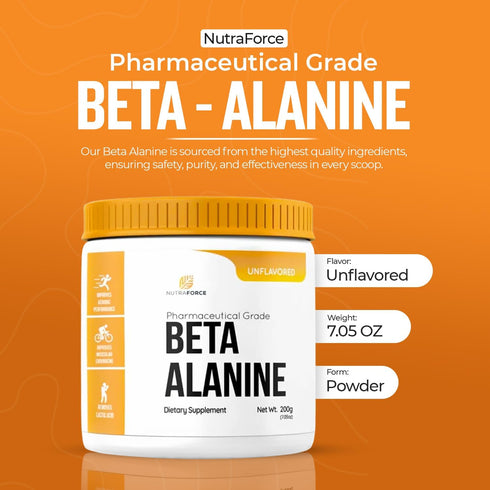 NutraForce 7.05 OZ Pharmaceutical Grade BETA Alanine