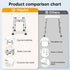 Shower(500lb), 5 3-Minute Hiqufet Shower Chair for Inside Height Adjustable Shower Stool, Shower Seats for Adults