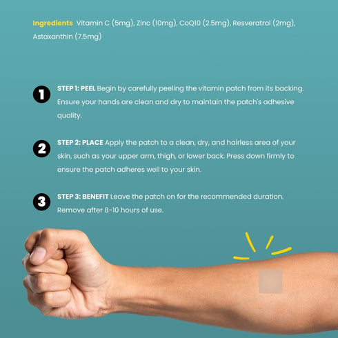 CoQ10 Plus Daily - Self Adhesive Coenzyme Q10, 8-10 Hours (42 Day Supply)