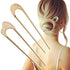 U-Shaped Hair Pins - Vintage Metal Hair Sticks, French Hair Pin Hairstyle Chignon for Women, 2PCS-Style 1