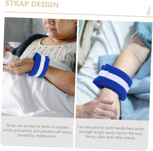 Ipetboom 4-Pack Medical Belt Straps for Elderly - Hands and Feet Holders