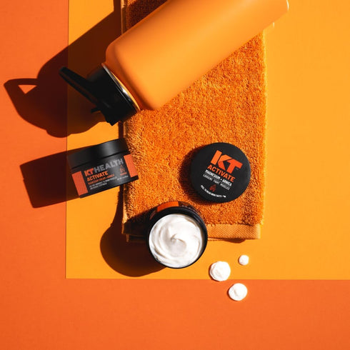 KT Health Magnesium Cream Activate - Warms & Loosens Tight Muscles, Use Pre-Workout to Reduce Stiffness
