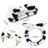 Spa Headbands for Women, Washing Face Bow Tie Head Band, Cute Skincare Headband for Teen Girls, Cow Print