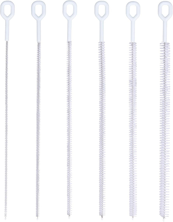 lasuroa 6pcs Straw Cleaner Brush Set, 12.6 Inch Cleaning Brush Extra Long Reusable