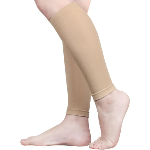 PAKHUDB Calf Compression Sleeves 1 Pair Compression Calf Support Breathable Elastic Sports Leg