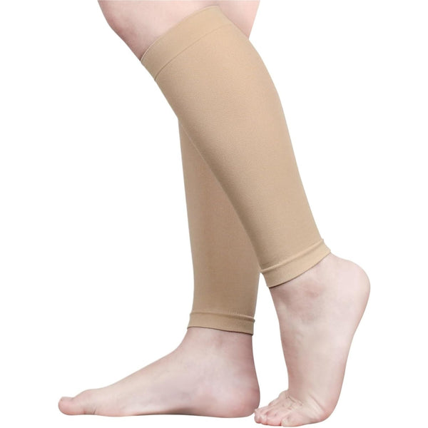 PAKHUDB Calf Compression Sleeves 1 Pair Compression Calf Support Breathable Elastic Sports Leg