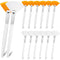 Patelai 14 Pieces Fan Brushes Applicator, Mask Brushes for Facial Makeup Tools, White and Yellow