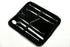 Dental Hygiene Set of 5 - Stainless Steel Tarter Scraper, Toothpick, Mouth Mirror, Ideal for Personal Use