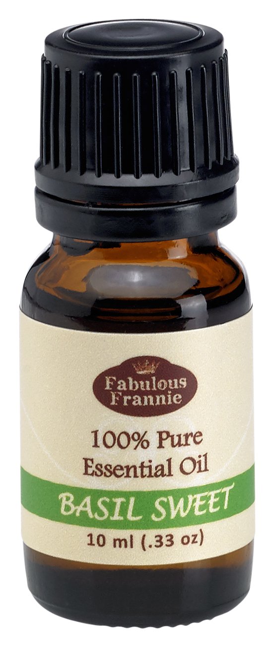 Fabulous Frannie Basil 100% Pure, Undiluted Essential Oil Therapeutic Grade - 10 ml. Great for Aromatherapy!