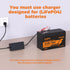 LVGINE 2 Pack 12V 7Ah Lifepo4 2000+ 7A Lithium Battery, Deep Cycle Lithium Iron Phosphate Rechargeable Battery
