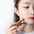 Zhuluck Brown Natural Sandalwood Scraping Massage Tool Facial Eye Massage Tool Acupuncture Stick Wooden Massager