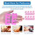 Pedicure Toe Separators for Bunion Relief, Orthopedic Gel Toenail Dividers, Washable Toe Spacers for Separation