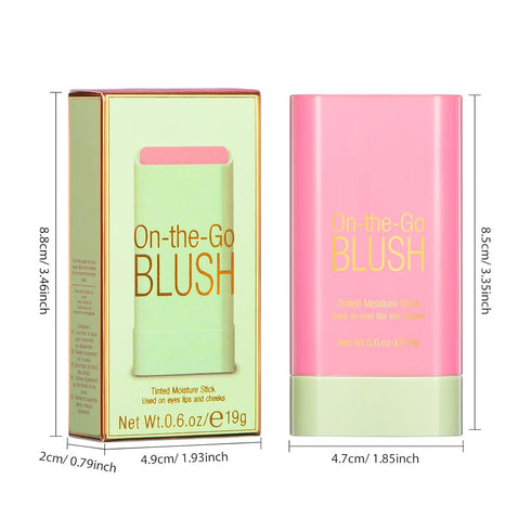 Blush Stick for Cheeks, Cream Makeup Blush Wand, Natural Blendable Waterproof Korean Matte Tint (#01 Shy Pink)