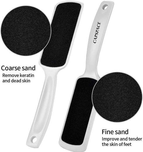 Pedicure Foot Rasp File Callus Remover, Double-Sided Colossal Foot File for Dead Skin (Pack of 4)