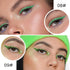 Kaely 2Pcs Light Dark Green Gel Eyeliner Pencils Set - Waterproof Colored Eye Liner Crayon for Gothic Makeup