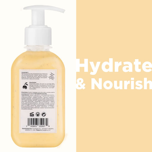 Moisturizing Hand Cream for Dry, Cracked Hands, 8.5 fl. oz. Anti-Aging Skin Moisturizer with Vitamin E & Shea Butter